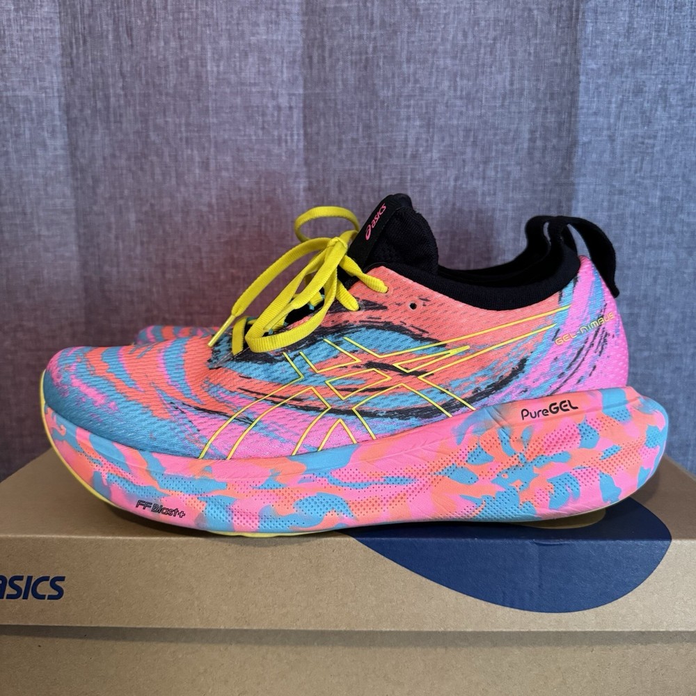 ASICS Gel Nimbus 25 Aquarium Vibrant Yellow Men Size 9