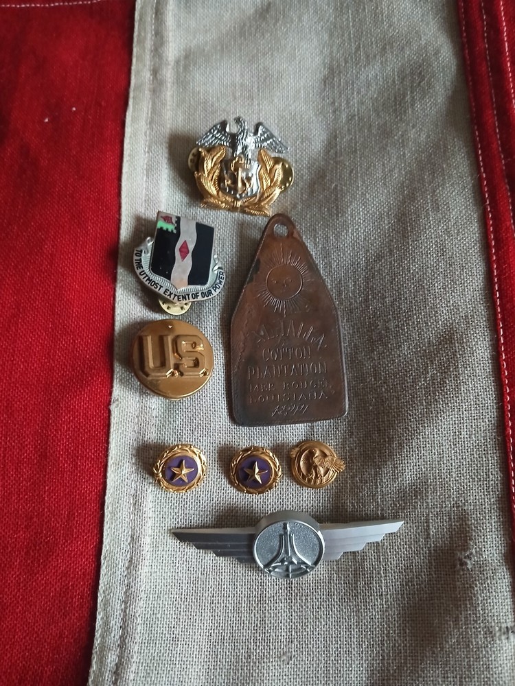 Junk Drawer Lot Vintage Military Medals Navy