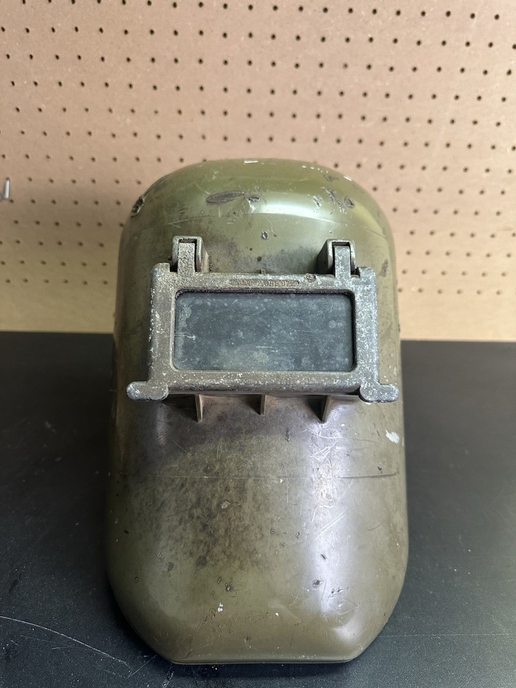 Steampunk Vintage Fibre-Metal Welding Helmet Hood Costume Accessory