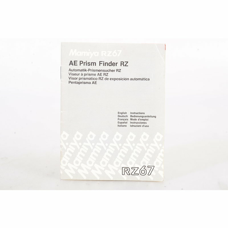 Mamiya AE prism finder RZ67 user manual / instructions / GERMAN