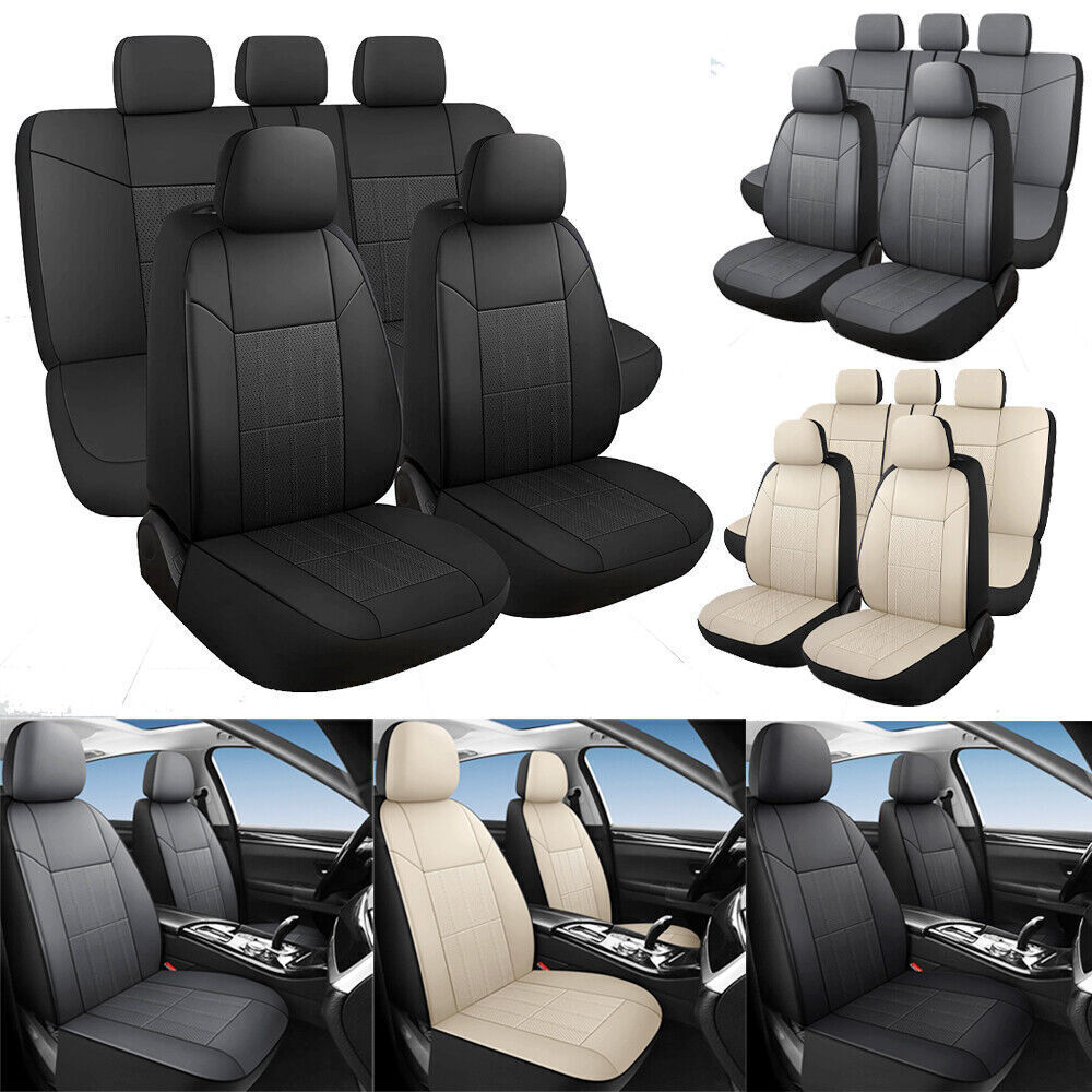 For Toyota Corolla Car 5 Seat Cover Protectors Leather Front Rear Seat Cushion