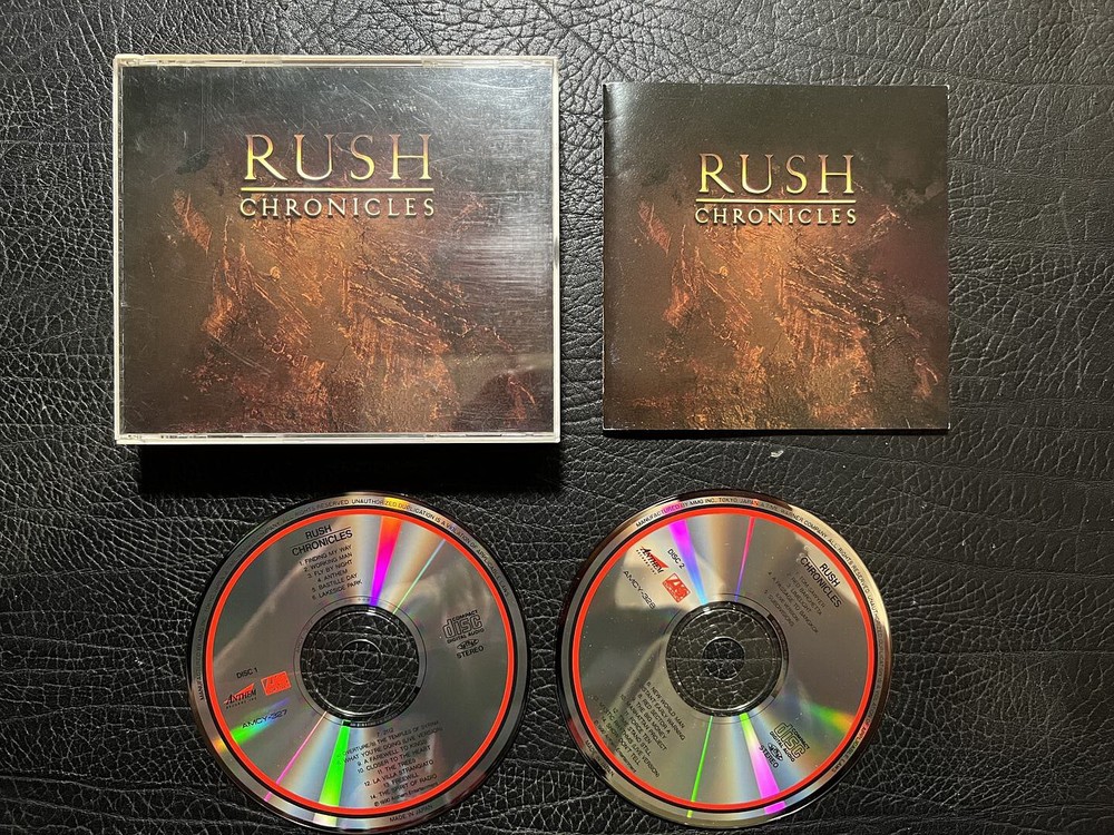 RUSH chronicles Compilation JAPAN 2CD BOX SET NO OBI 1991 AMCY-327-8 Arena Rock