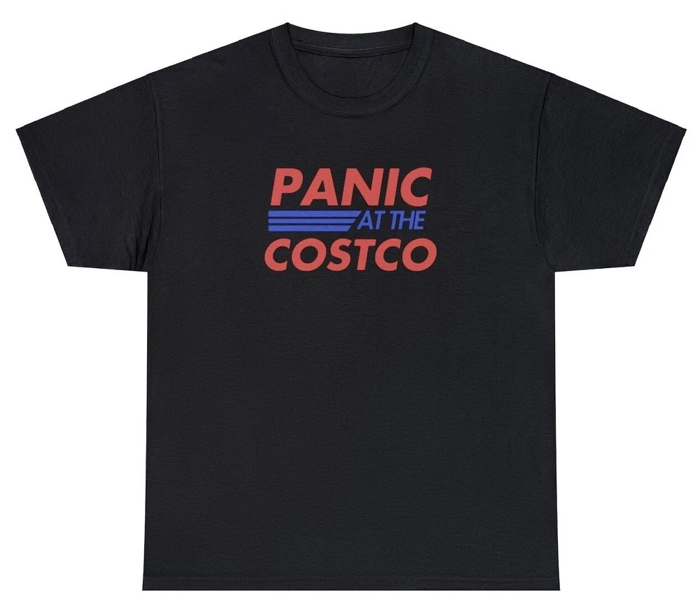 Panic At The Costco T Shirt Funny PATD Parody Dank Meme Oddly Specific Humor Tee