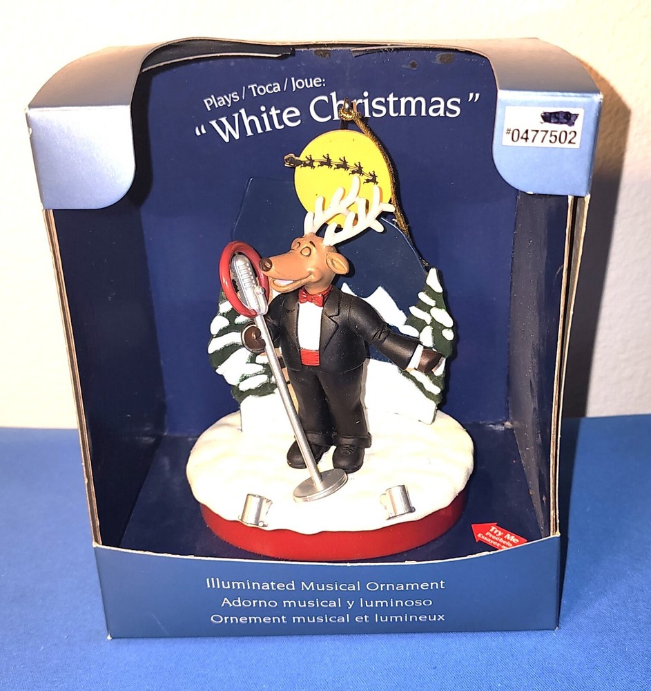 Signature Musical Ornament Plays White Christmas with Batteries Included