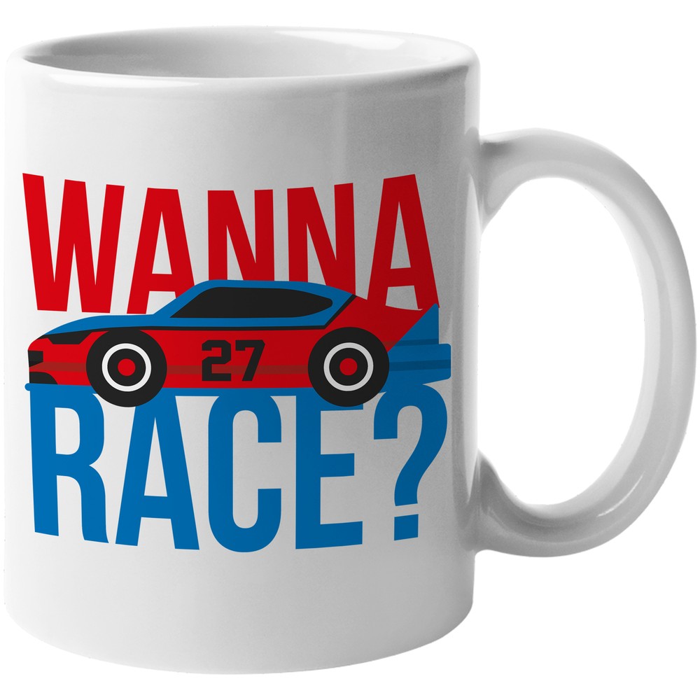 Wanna Race? Cool Coffee & Tea Gift Mug