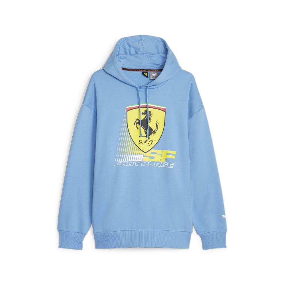 Puma Sf Race Colored  Shield Pullover Hoodie Mens Blue Casual Outerwear 62223306
