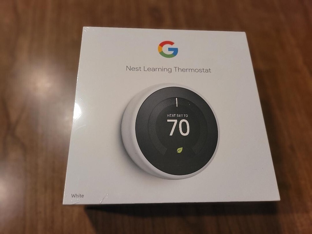 Google Nest T3017US Learning Thermostat 3rd Gen White New In Box Sealed