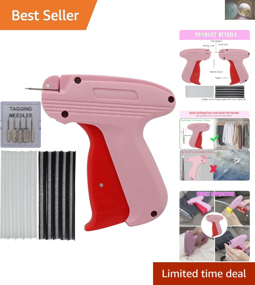 Precision Mini Stitching Gun for Fabric Repairs with 1000 Fasteners