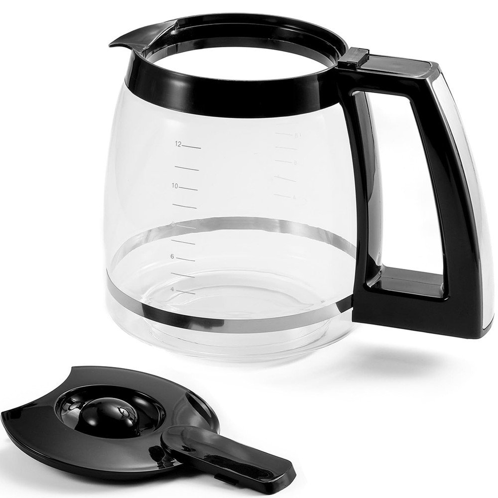 12-Cup Glass Carafe Replacement for Cuisinart Coffee Maker 12 Cup Models