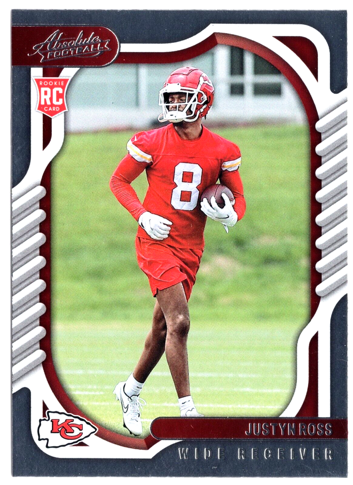 2022 PANINI ABSOLUTE SILVER JUSTYN ROSS #174 ROOKIE RC CHIEFS