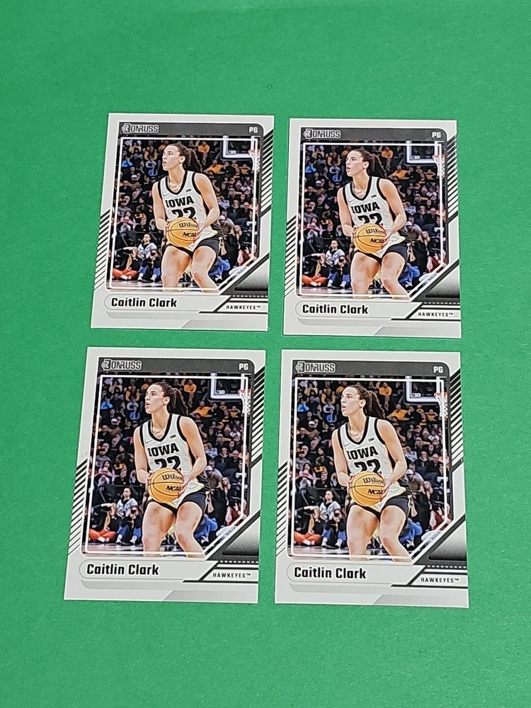 💎 Lot Of 4 Caitlin Clark Rookie 2024 Panini Donruss Iowa Hawkeyes Cards # 15