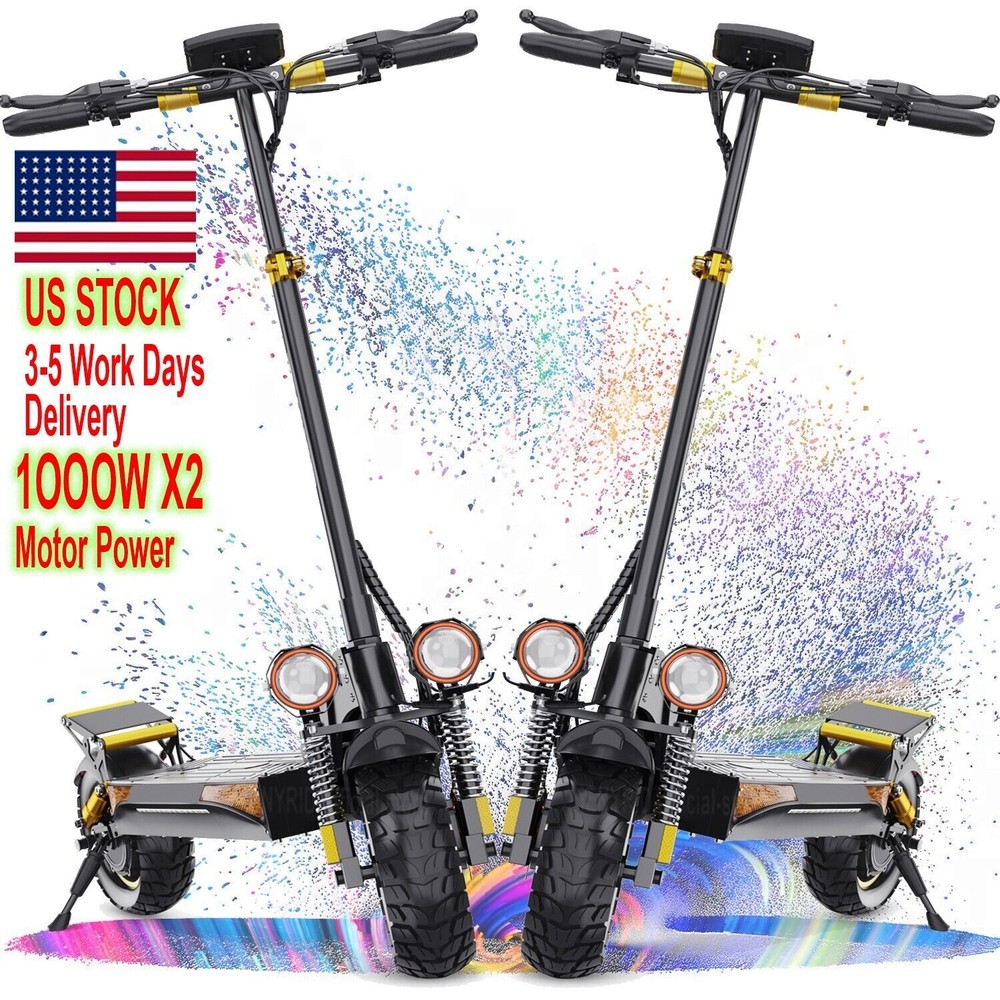 Electric Scooter Long Range Folding Kick E-scooter Safe Urban Commuter Adult USA