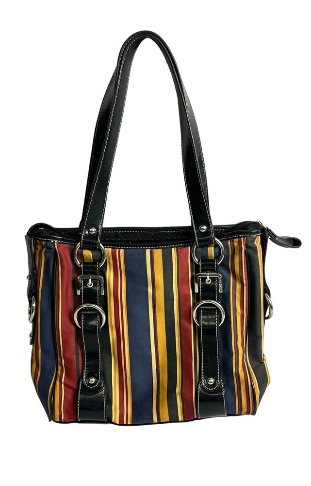 Franco Sarto Stripes Top Handle Bag. 12