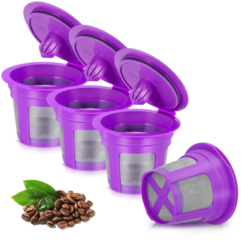 [] Reusable Coffee Filters For Keurig (BPA Free) Reusable K Cup Filters Cups ...