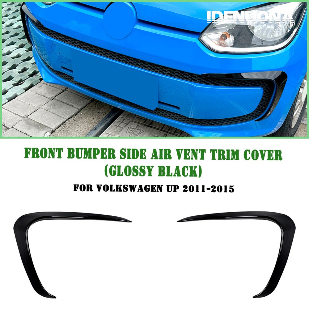 Car Front Bumper Side Air Vent Trim Fin For Volkswagen Up 2011-2015 2014 Black