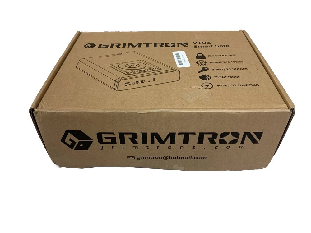Biometric Grimtron VT01 Gun Safe for Handgun Safe with Wireless Phone Charger-image