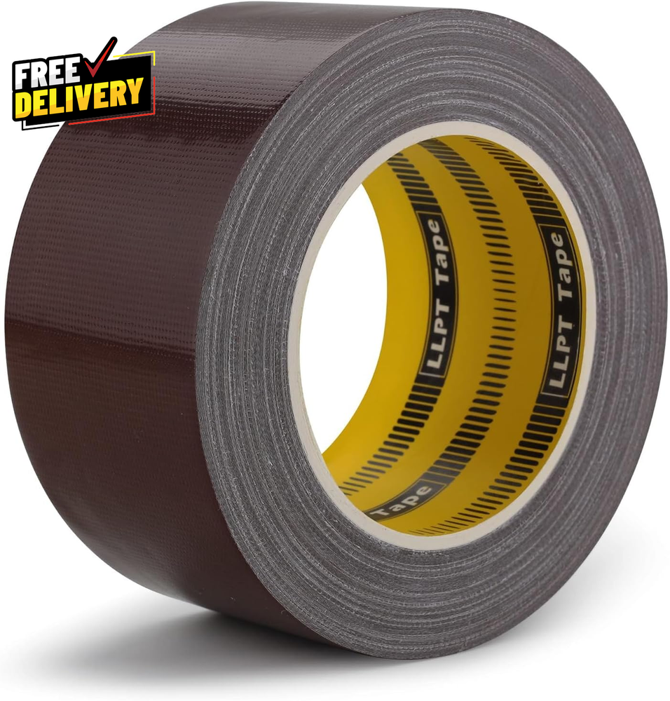 Dark Brown Heavy Duty Duct Tape 2.36in x 108ft Premium Easy Tear