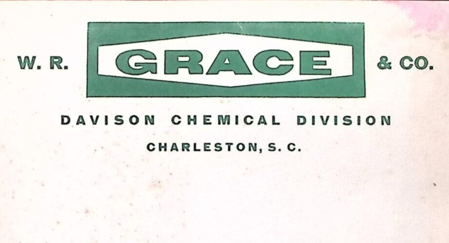 VINTAGE CHARLESTON SC W.R. GRACE & CO FERTILIZERS INSECTICIDES AD NOTEPAD Z5187