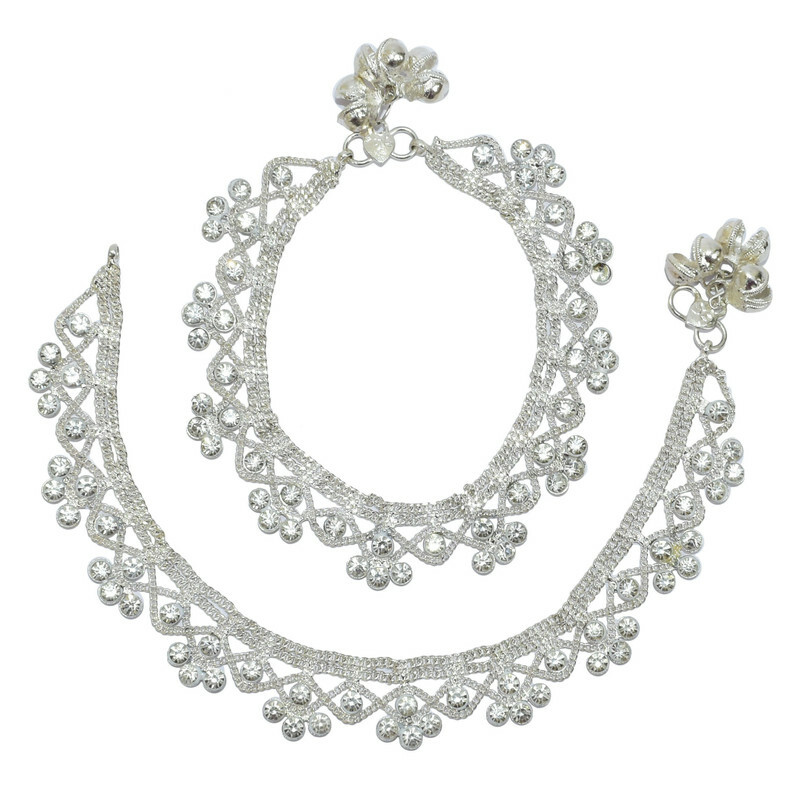 Anklet Payal Multicolor Stone Ankle Chain Barefoot Bracelets Jewelry For Gifts