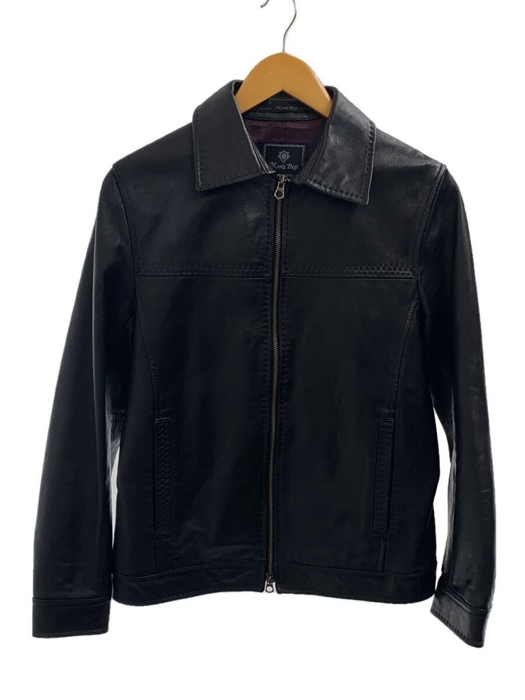 Men's Bigi Leather Blouson Jacket - Sheepskin, Black, Size S - M0163LJM01 1266