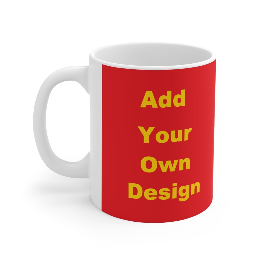 Custom Photo Mug - 11 oz Ceramic Coffee or Tea Cup with Your Design-image