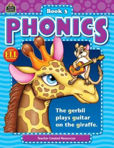 Phonics Book 3 (Phonics (Teacher Created Resources)) - Paperback - GOOD