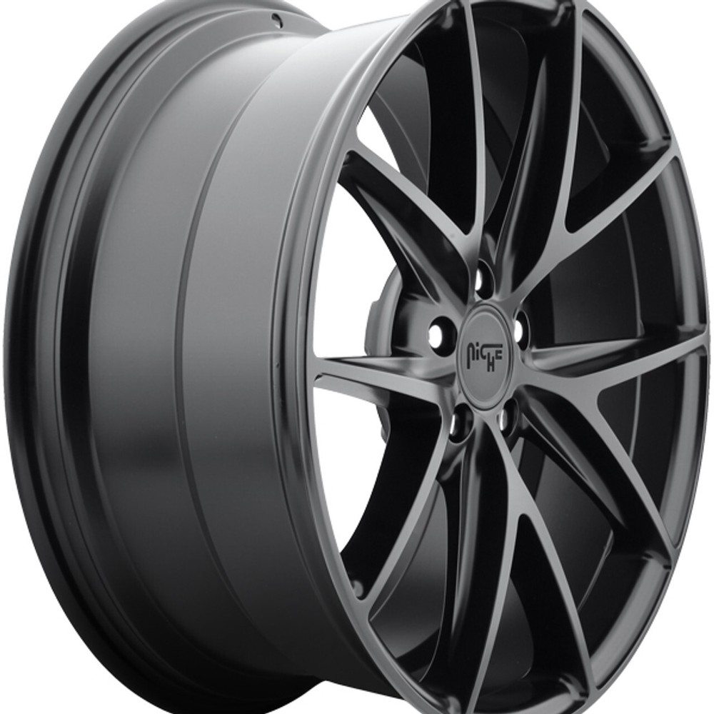 20x10 +40 Niche M117 Misano 5x4.5 Matte Black Wheels (Set of 4)
