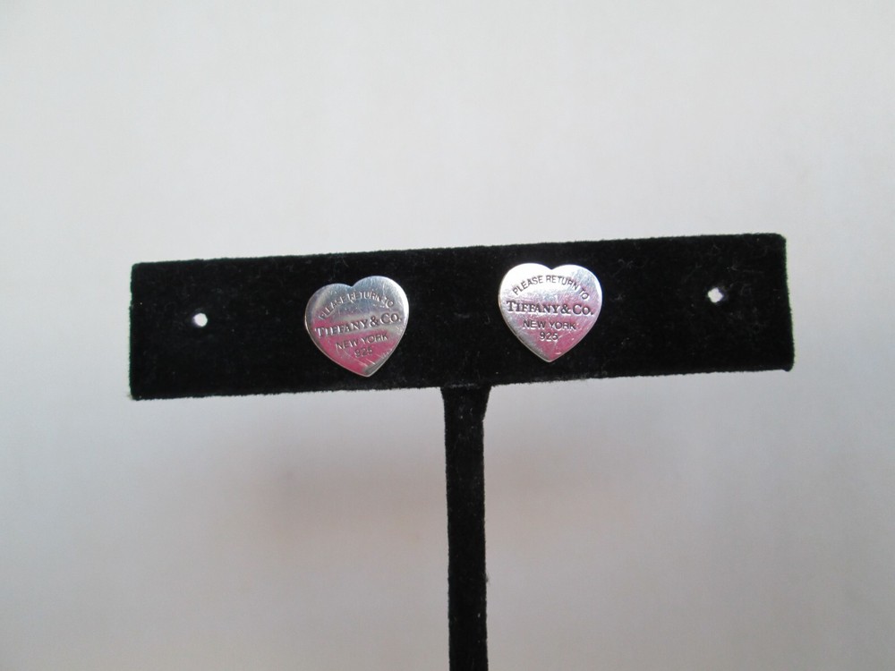 TIFFANY & CO. STERLING SILVERHEART EARRINGS