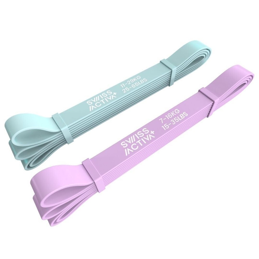 Swiss Activa+ Women's Resistance Bands Set Workout Bands- Versatile Exercise ...