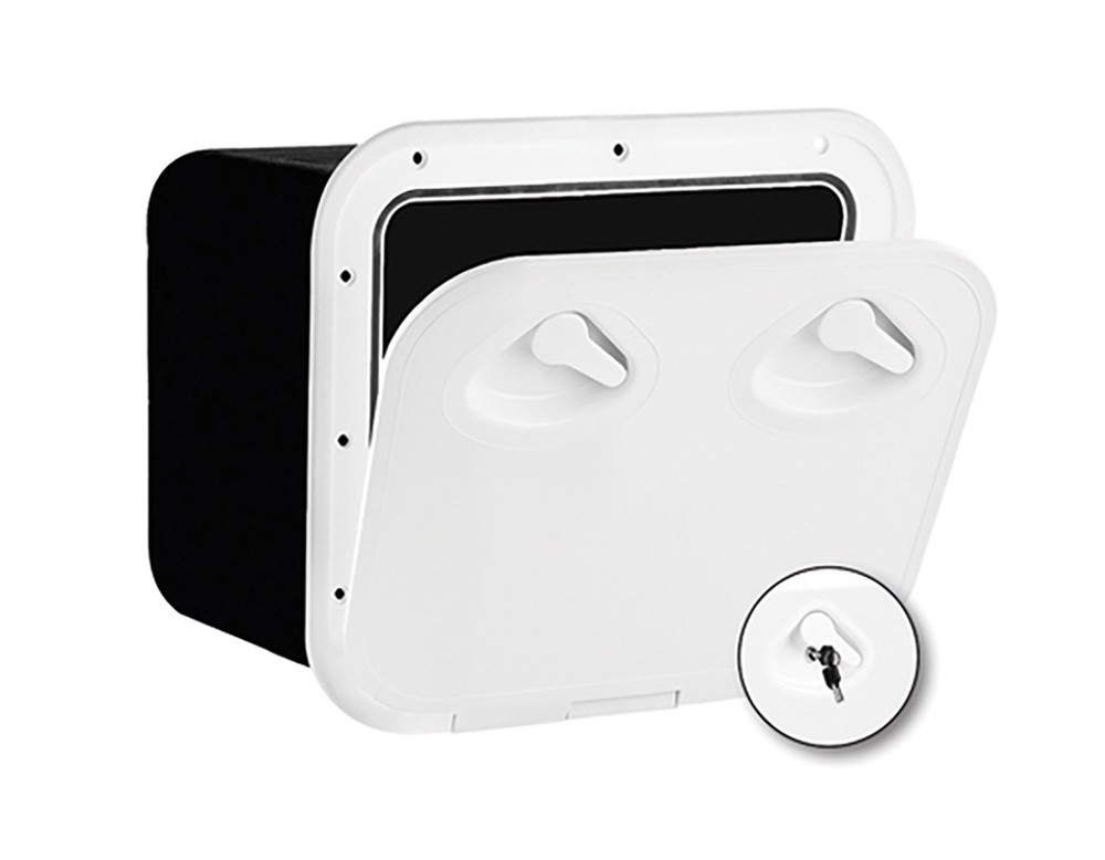 CUSTOMER RETURN Nuova Rade Mid Line storage hatch locker 380mm x 380mm for boat-image