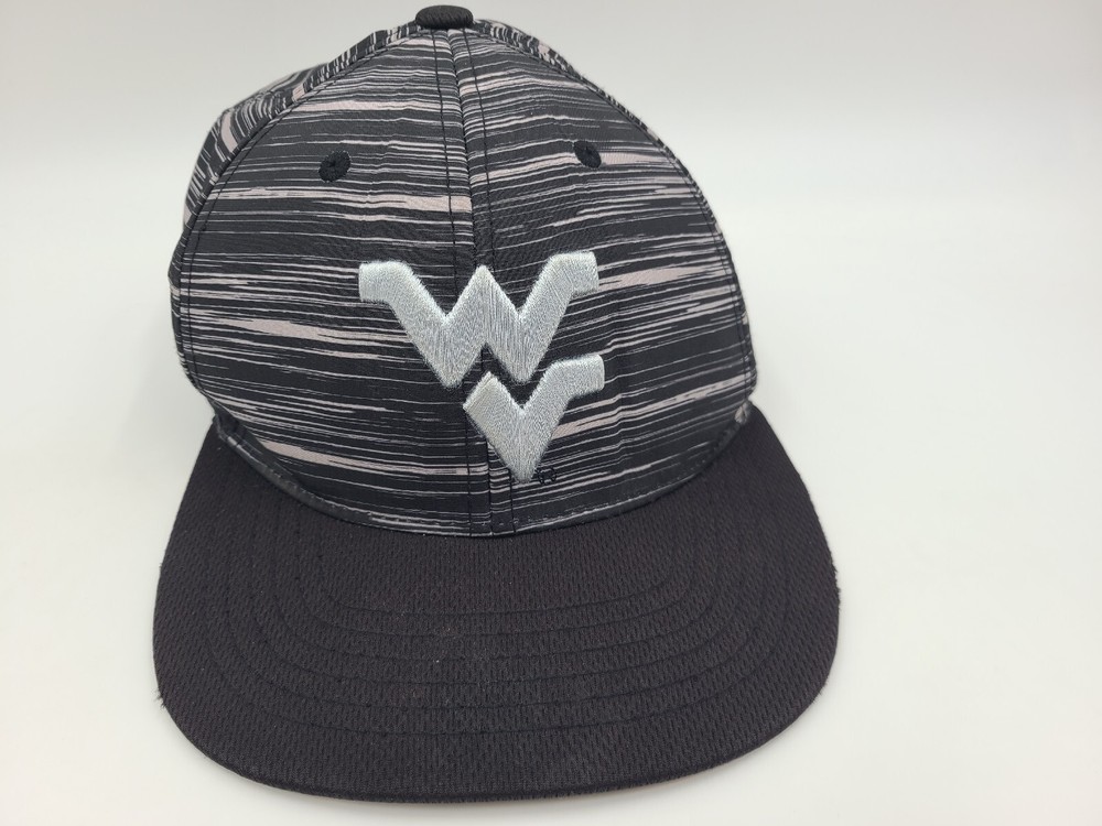 West Virginia University Mountaineers WVU Russell Snapback Hat Cap Black Gray