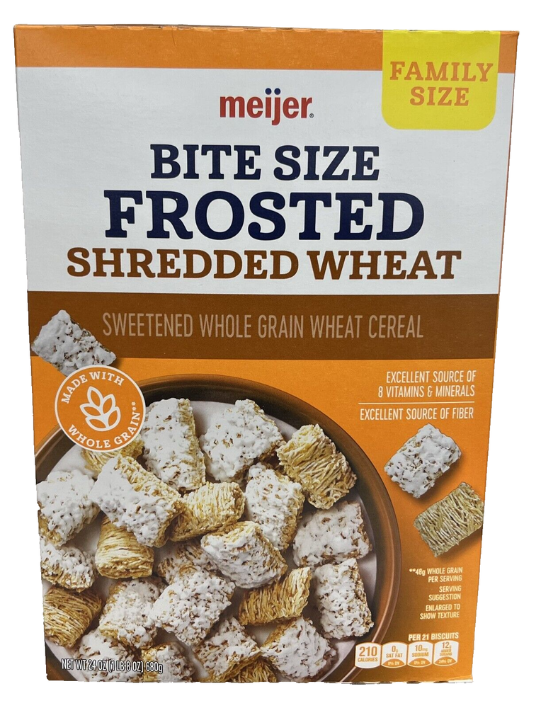 Meijer Bite Sized Frosted Shredded Wheat Cereal 24 oz