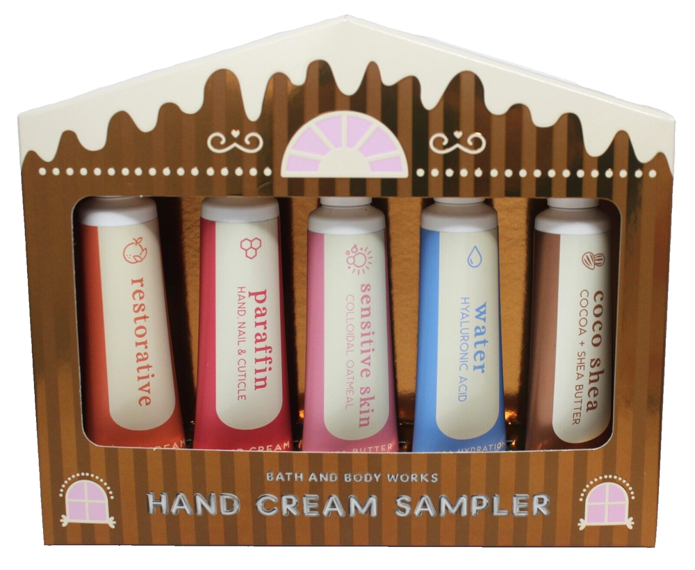 Bath Body Works Hand Cream Sampler Set of 5 Coco Shea Water Restorative Oatmeal