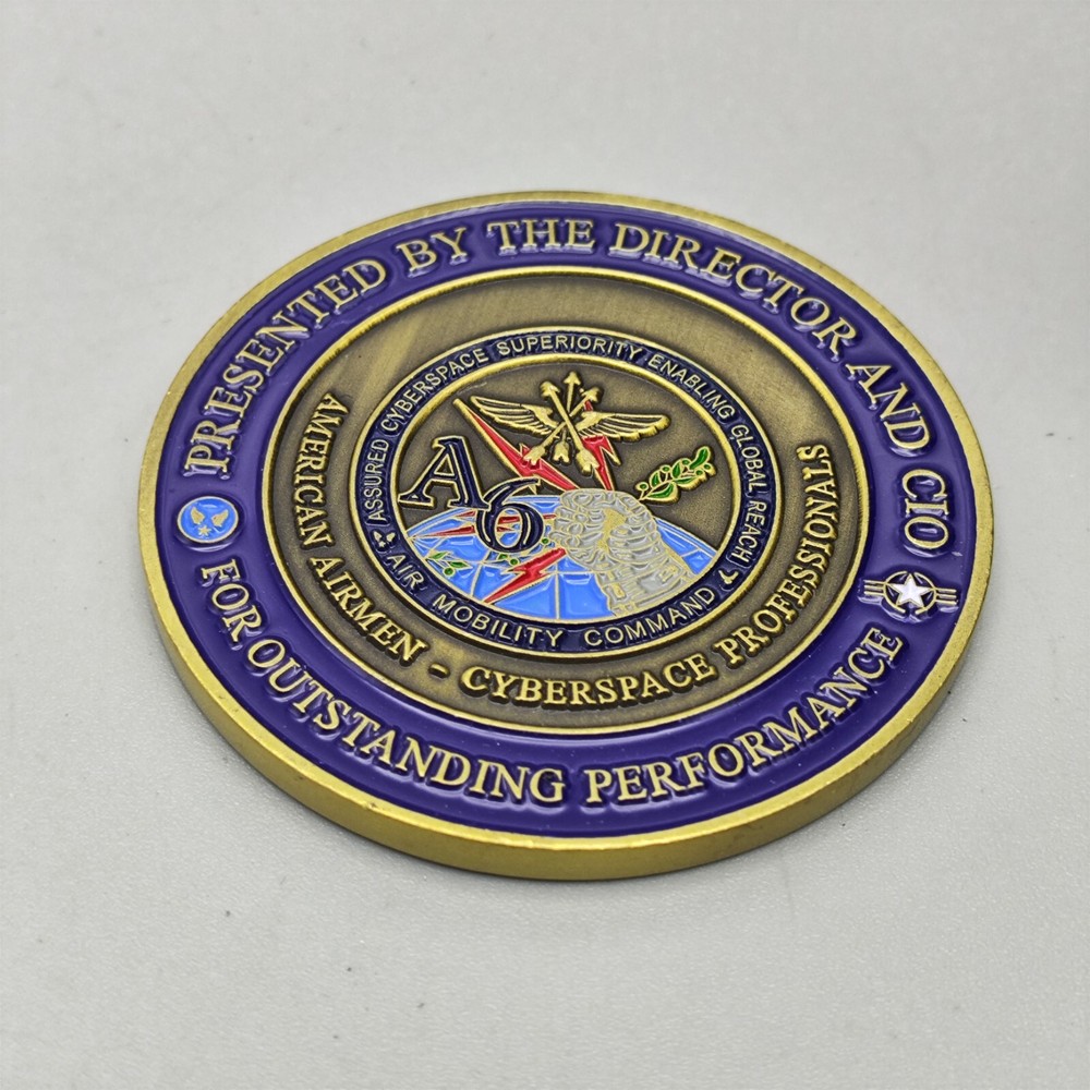 AMERICAN AIRMEN-CYBERSPACE PROFESSIONALS AIR MOBILITY COMMAND Challenge Coin