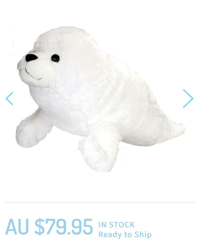 Jumbo 31 Inch Harp Seal Soft Plush Toy by Wild Republic