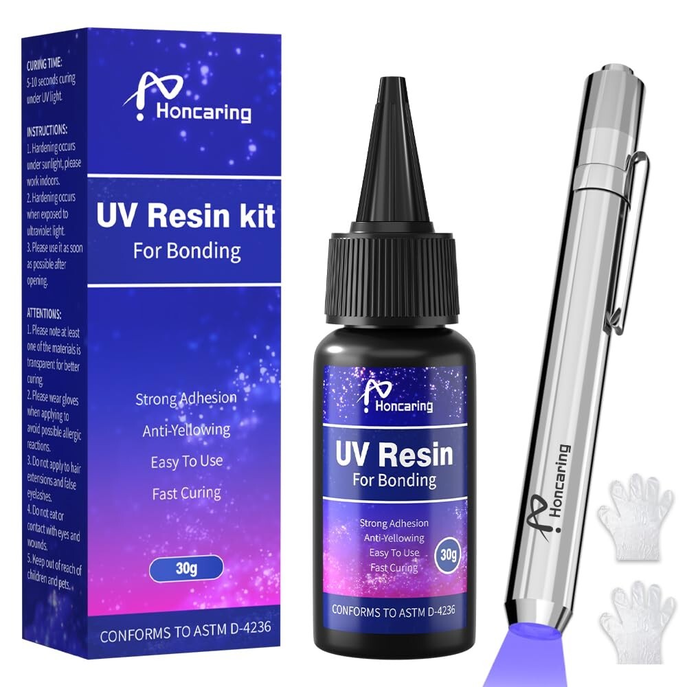 Fast-Curing UV Resin Kit for Easy Bonding and Repairs
