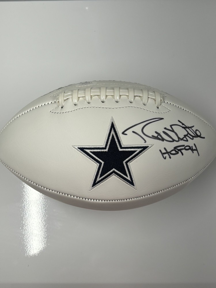 Randy White Autographed Dallas Cowboys Logo Football JSA Authenticated