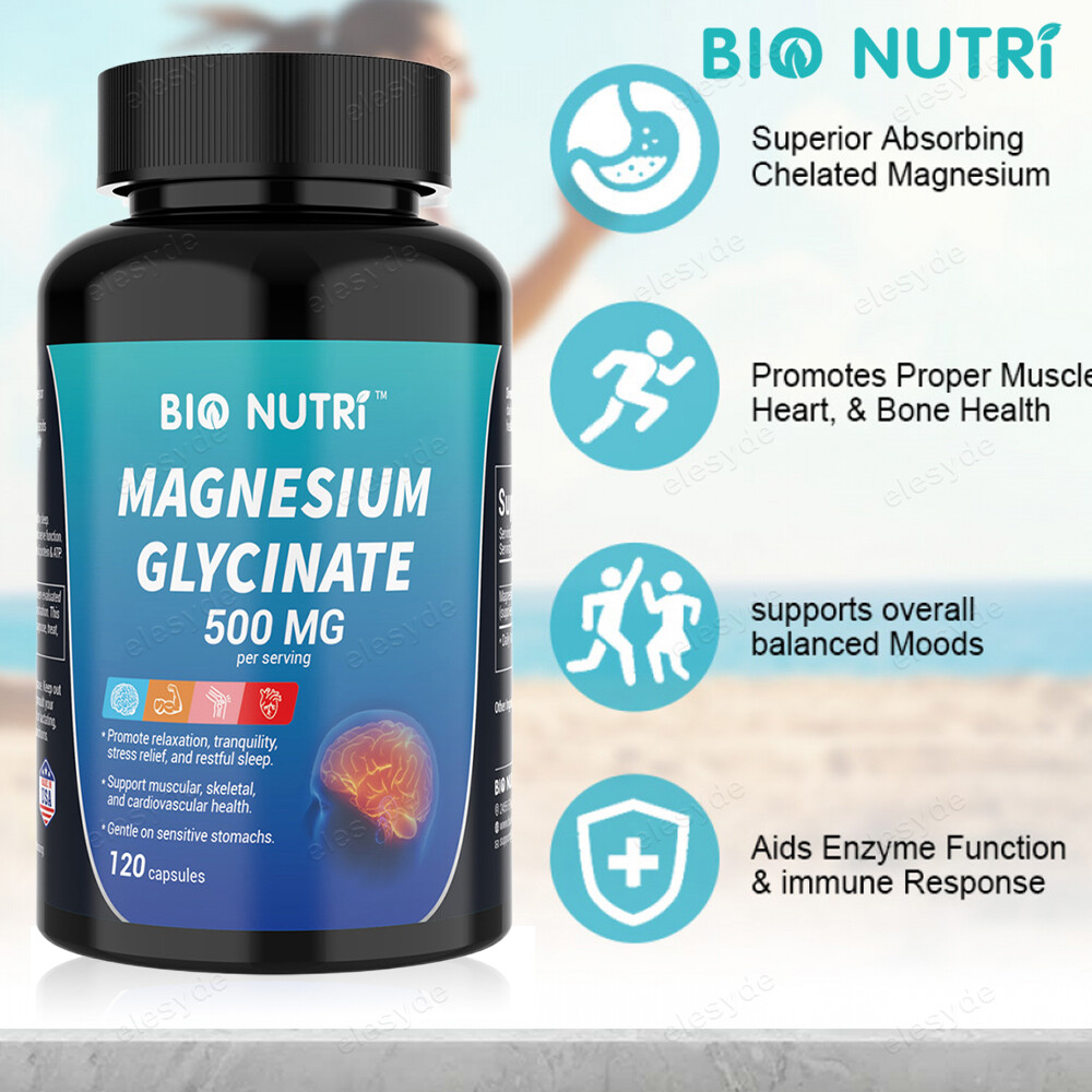 Magnesium Glycinate Supports Heart Health Nerve Function And Muscle Relaxation