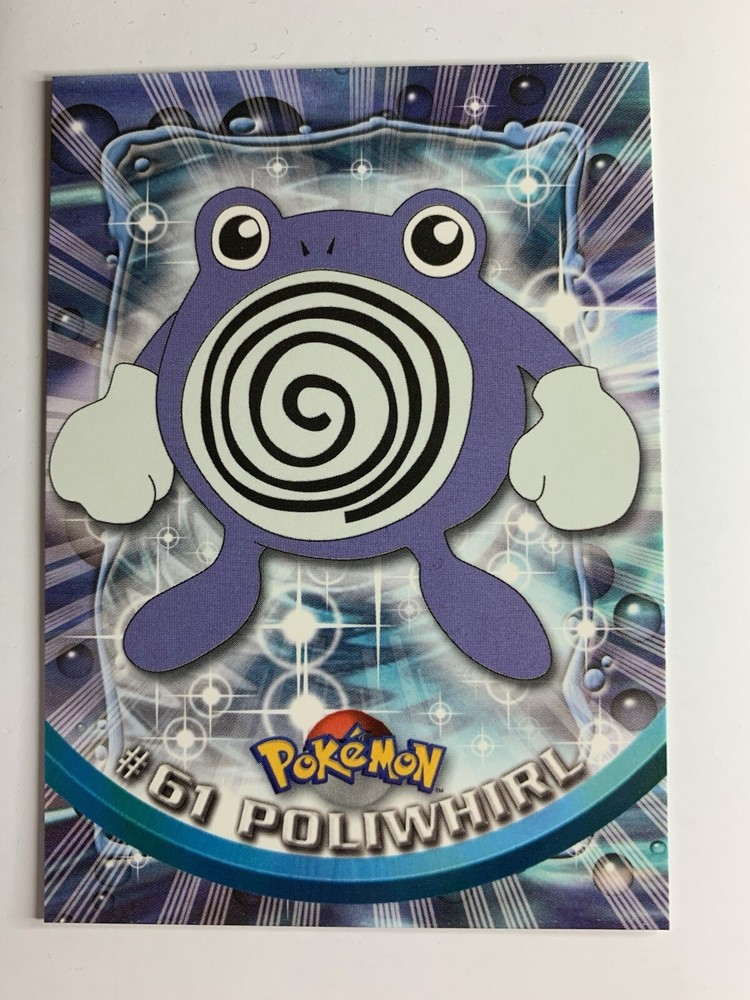 1999 Topps Pokemon TV Animation Black Logo #61 Poliwhirl