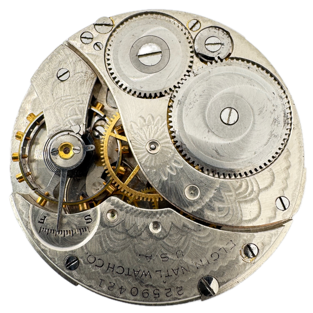 1920 Elgin 7 Jewel Antique Mechanical Pocket Watch Movement 12s 303 USA