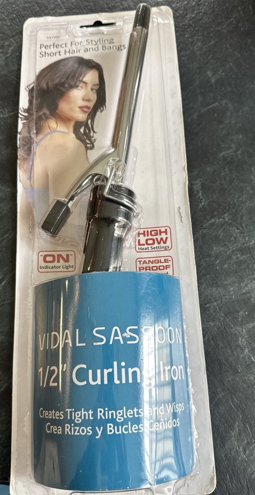 Vidal Sassoon 1/2 Inch Professional Curling Iron for Salon-Quality Waves