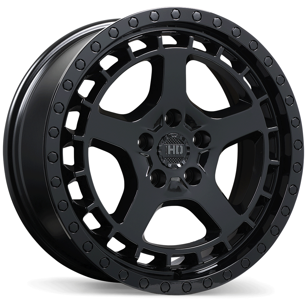 Fast HD Overland 17X7 5X114.3 40mm Gloss Black