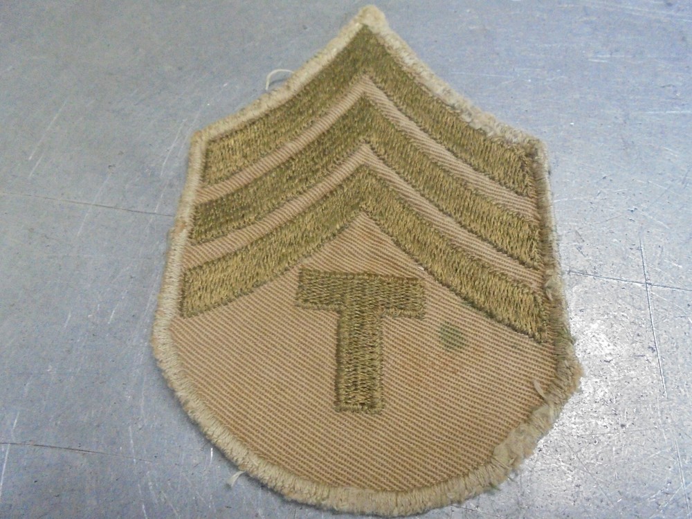 WWII U.S Army Rank Insignia Patch Technician 4th Grade