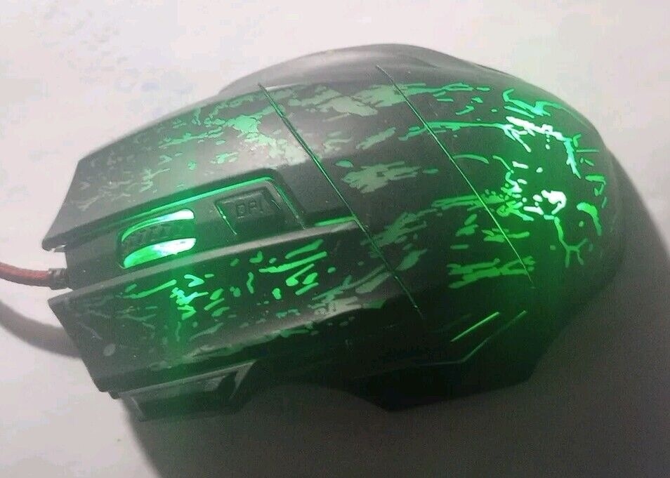 7 Buttons LED Backlight Optical USB Wired Mouse Gamer Mice Laptop PC Computer