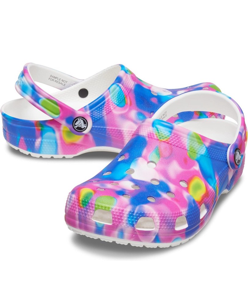 New Men's Crocs Classic Solarized Multicolor Clogs Size M 13 Stylish Design