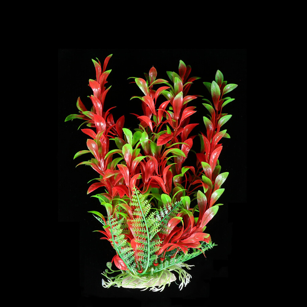 25cm aquarium artificial grass plant for fish tank landscaping