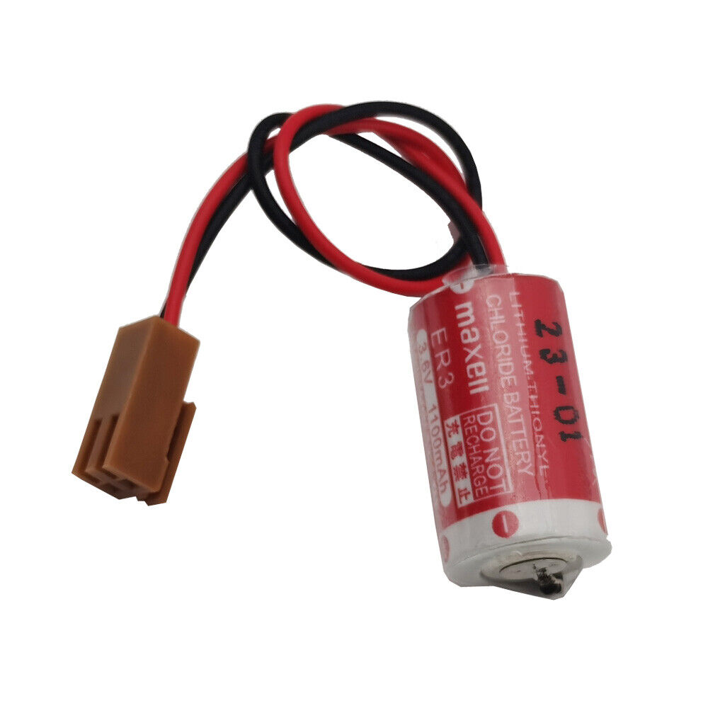 For Maxell ER3 3.6V Battery PLC Battery 1100mAH with plug NEW