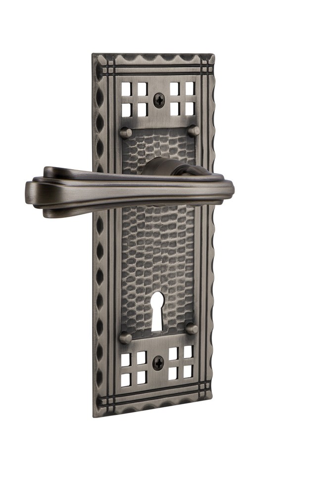 Nostalgic Warehouse CRAFLR_PRV_234_KH Fleur Privacy Door Lever