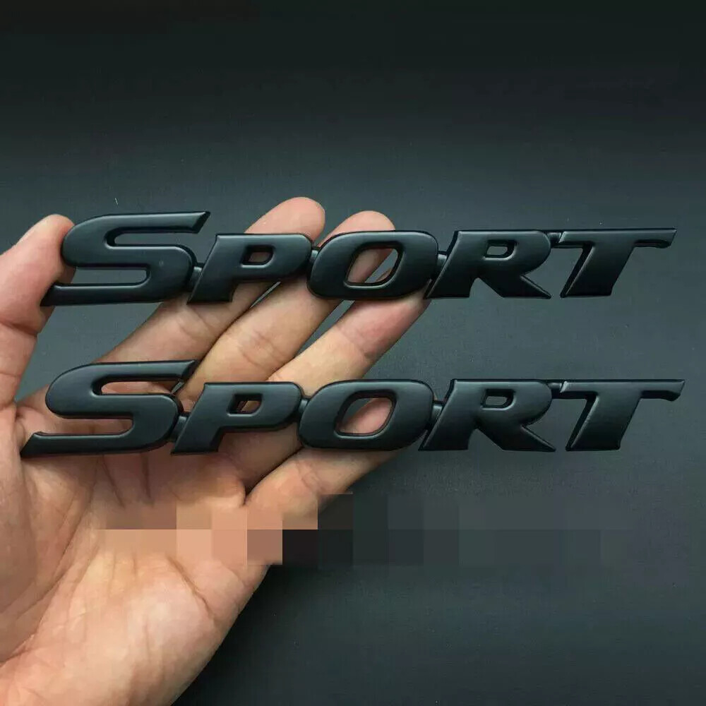 2x/Set Metal 3D Sticker Sport Emblem Badge Decal Trims Car Exterior Accessories