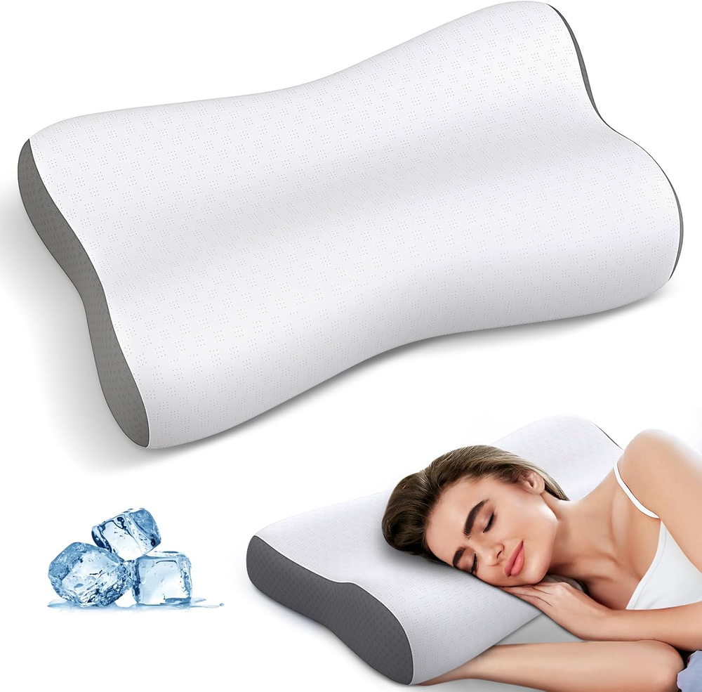 Memory Foam Cervical Pillow for Neck Pain Relief - Ergonomic Support